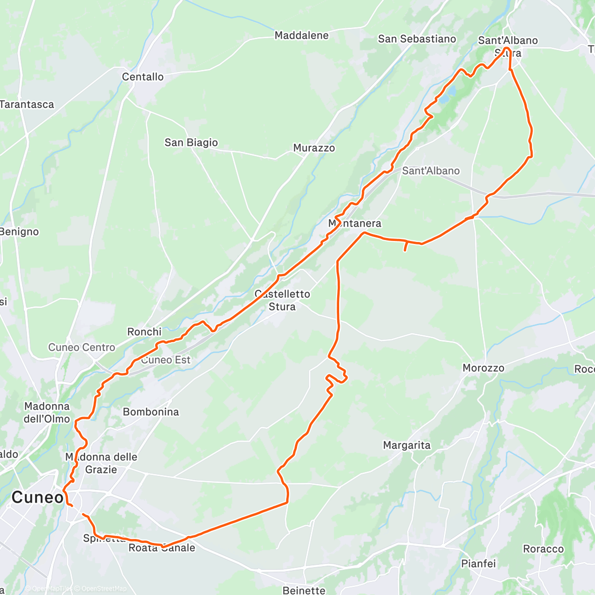 Mapa da atividade, Gravel per stare calda 🙃