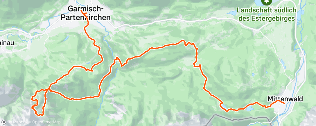 Map of the activity, Mittenwald Trail ZUT 2025