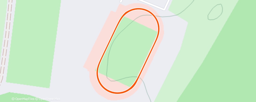 Map of the activity, Track Day 1/1 just below/just above tempo