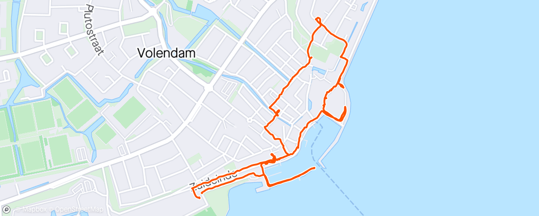 Map of the activity, Volendam
