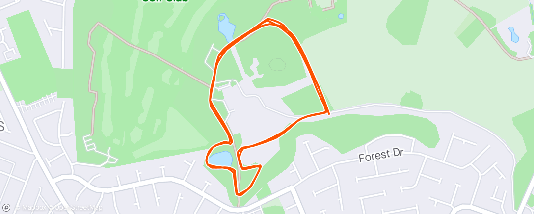 Map of the activity, Lytham Hall parkrun (dodgy trainers!)