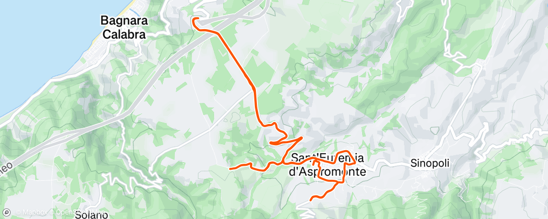 Map of the activity, Sessione di mountain biking mattutina