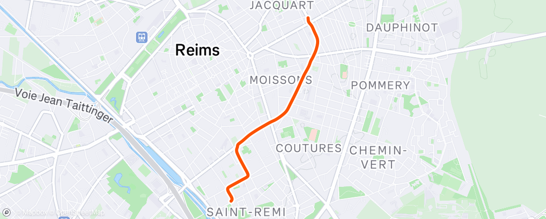 Map of the activity, Morning Ride