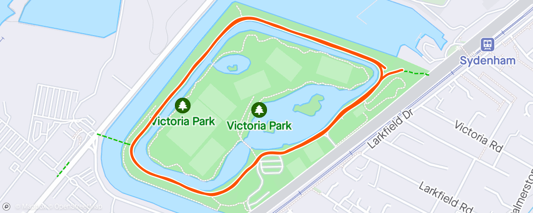 Map of the activity, Parkrun - 74th @ 23:23