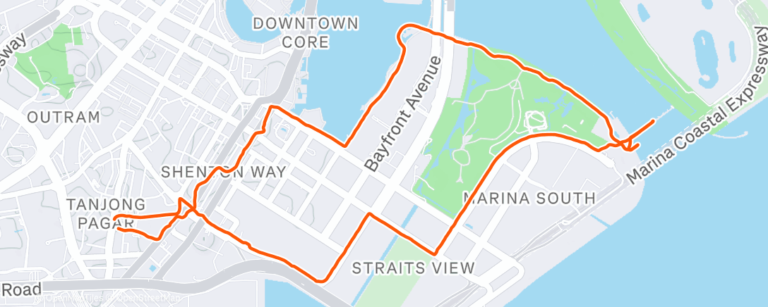 Map of the activity, Singapore