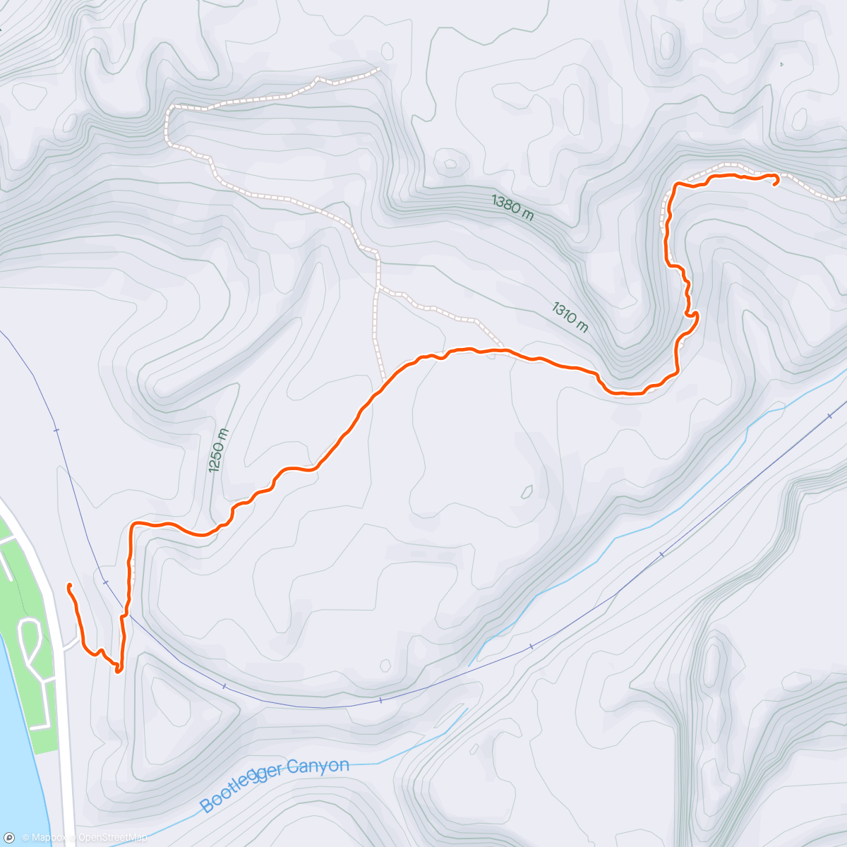 Map of the activity, Corona Arch