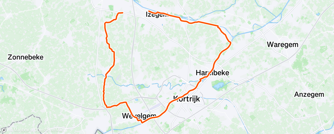 Map of the activity, Morning Ride