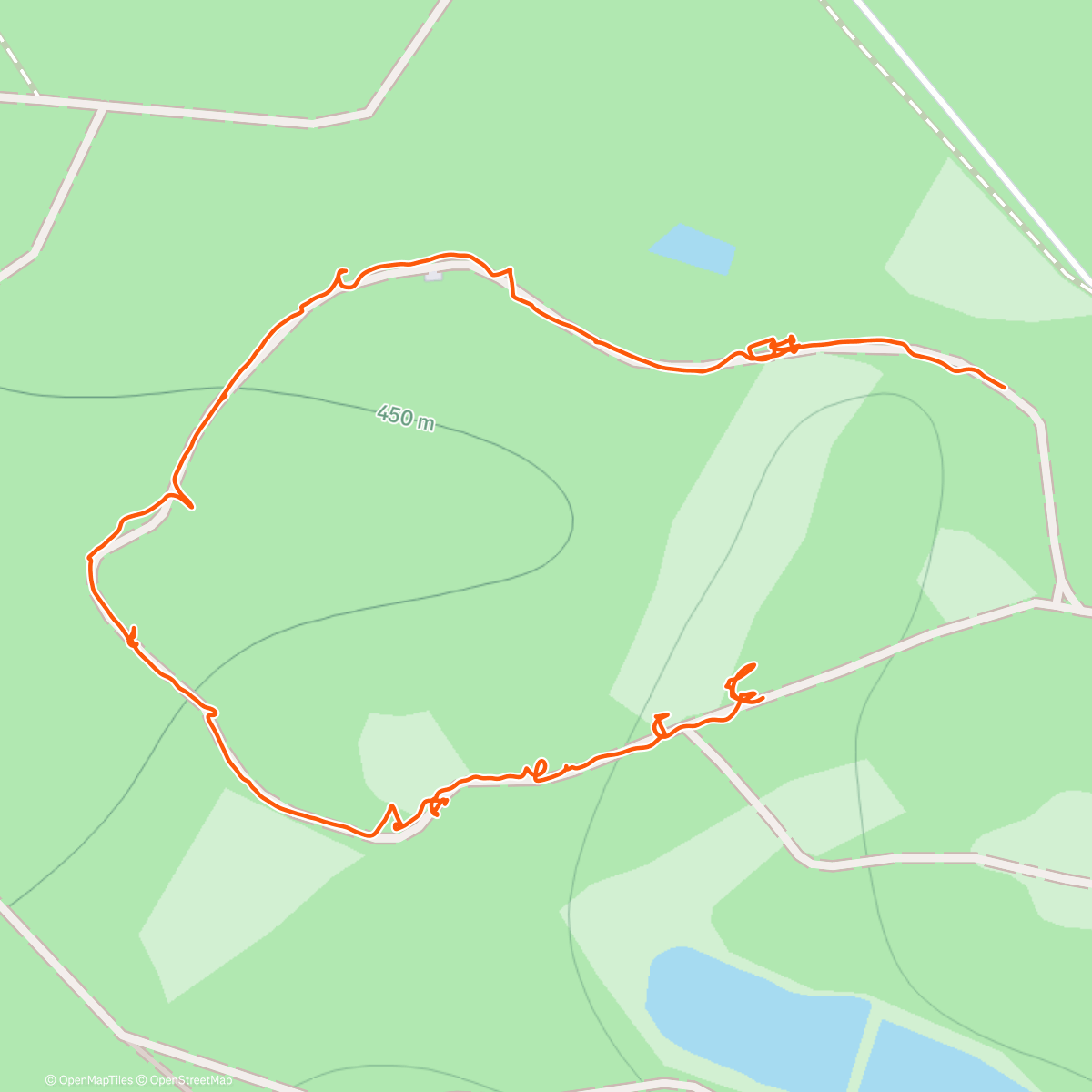 Map of the activity, Bissl durchs Gehege 🦌