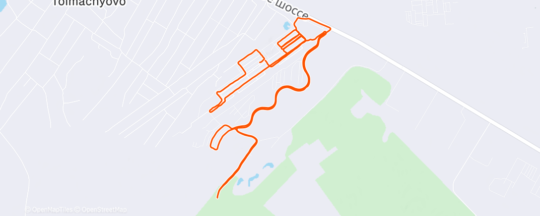 Map of the activity, Morning Run