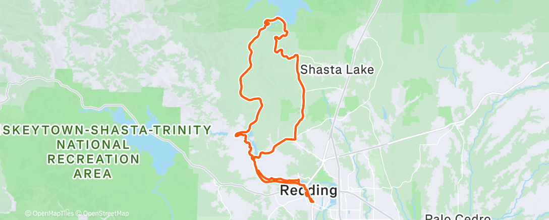 Map of the activity, Shasta Dam