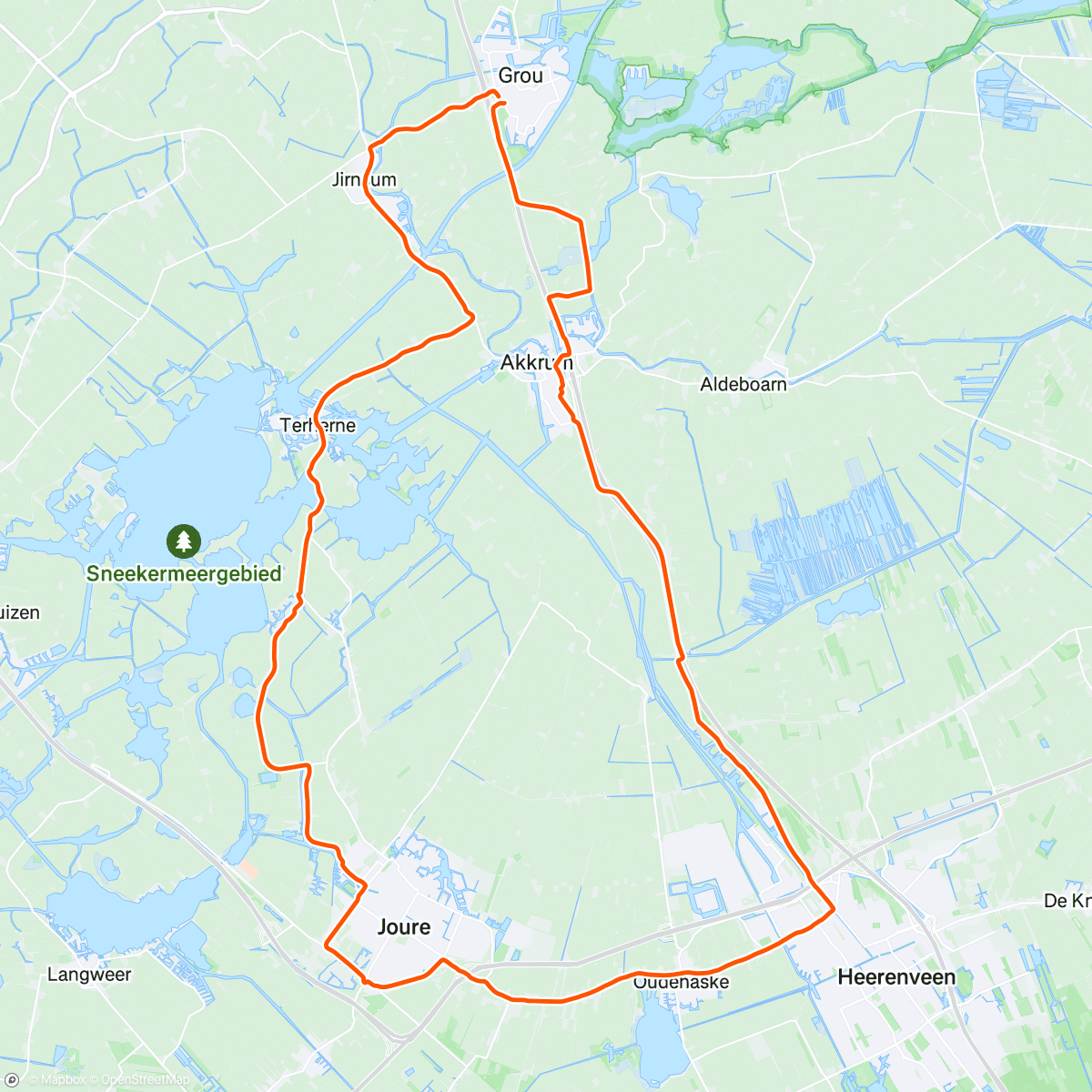 Map of the activity, Namiddagrit