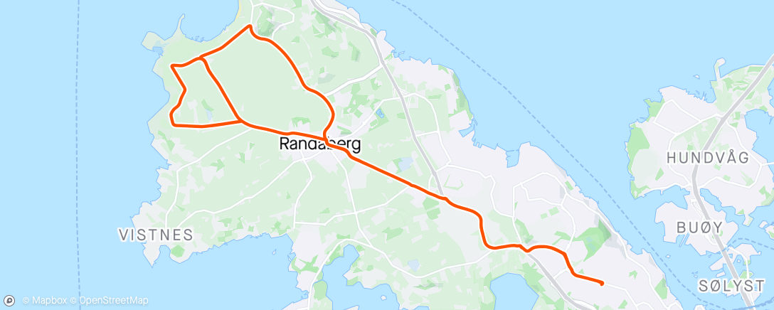 Map of the activity, 5x5 på Bø