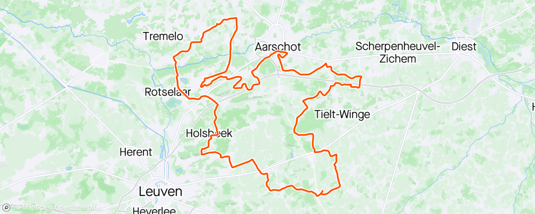 Map of the activity, Sven Nys route
