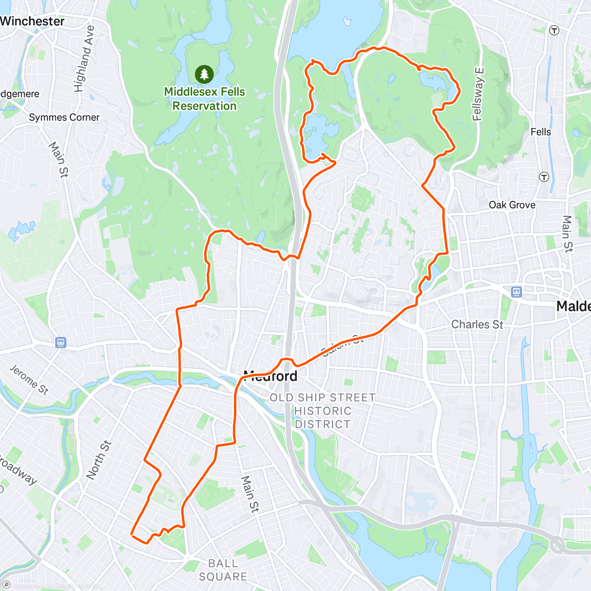 Map of the activity, Boojum Rock Run