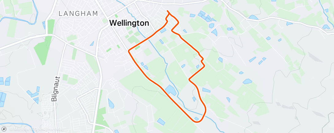 Map of the activity, Morning Run