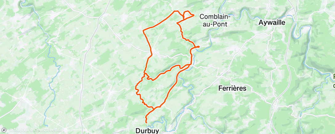 Map of the activity, Sortie vélo dans l'après-midi