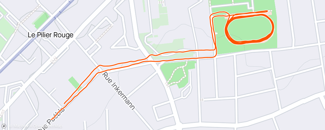 アクティビティ「Lunch Run」の地図
