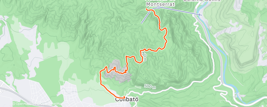 Map of the activity, Caminata a la hora del almuerzo