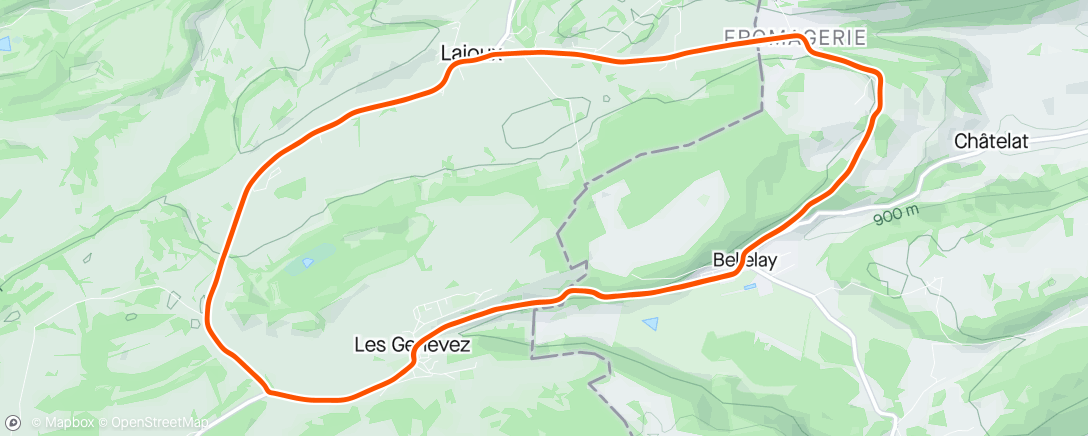 Map of the activity, Gp crevoisier