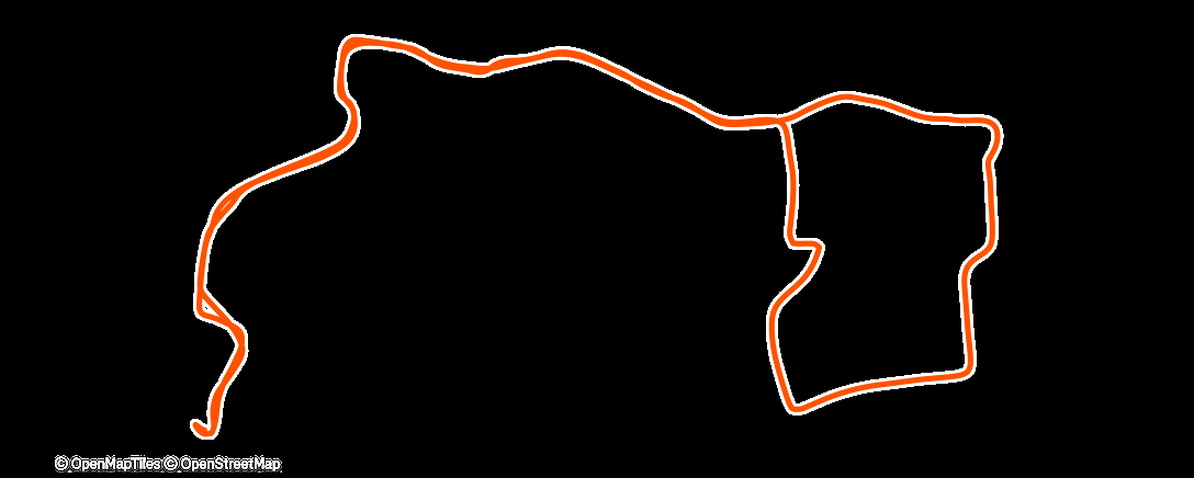 Map of the activity, Morning Run