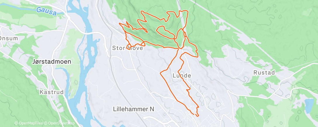 Карта физической активности (1000 høydemeter 👊)