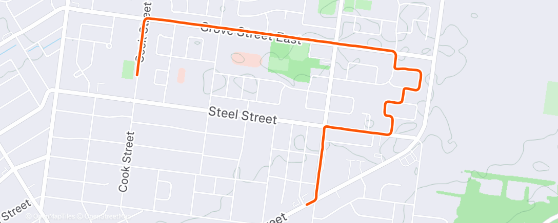 Карта физической активности (Morning Run)