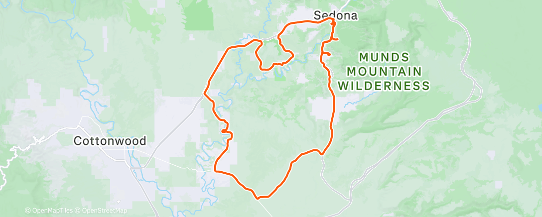 Map of the activity, Afternoon Ride