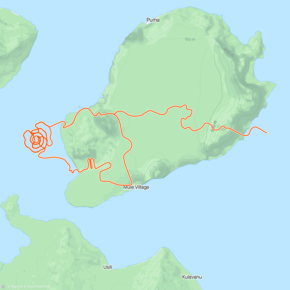 活动地图，Zwift - Volcano Climb in Watopia