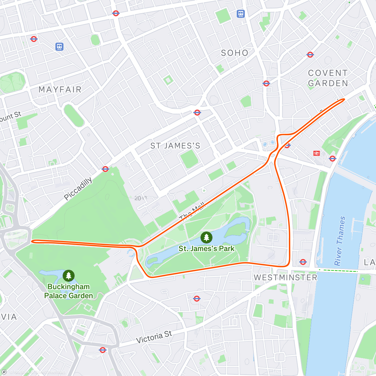 Mapa da atividade, Zwift - Próg-Garmin Coach (56:00) in London