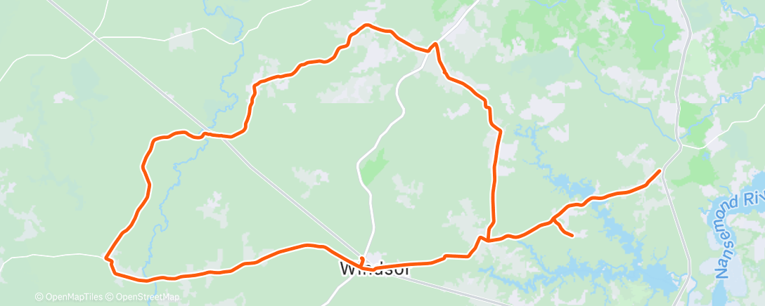 Map of the activity, Morning Ride
