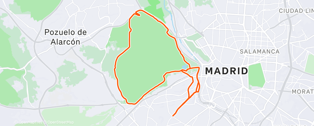 Map of the activity, Afternoon Ride