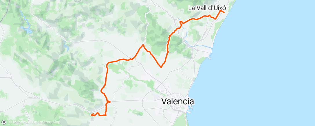 Карта физической активности (Vuelta Stage 2)