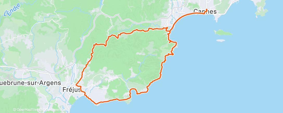 Mapa de la actividad, Lunch Ride