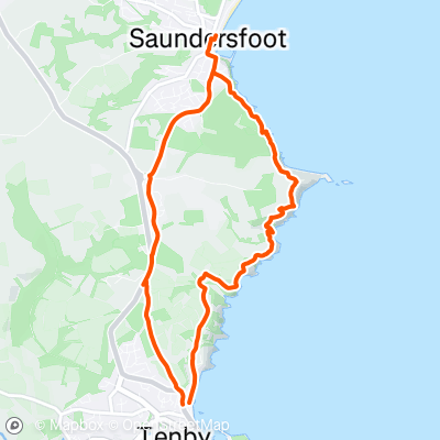 Tenby to Saundersfoot Walk | 6.5 mi Walking Route on Strava