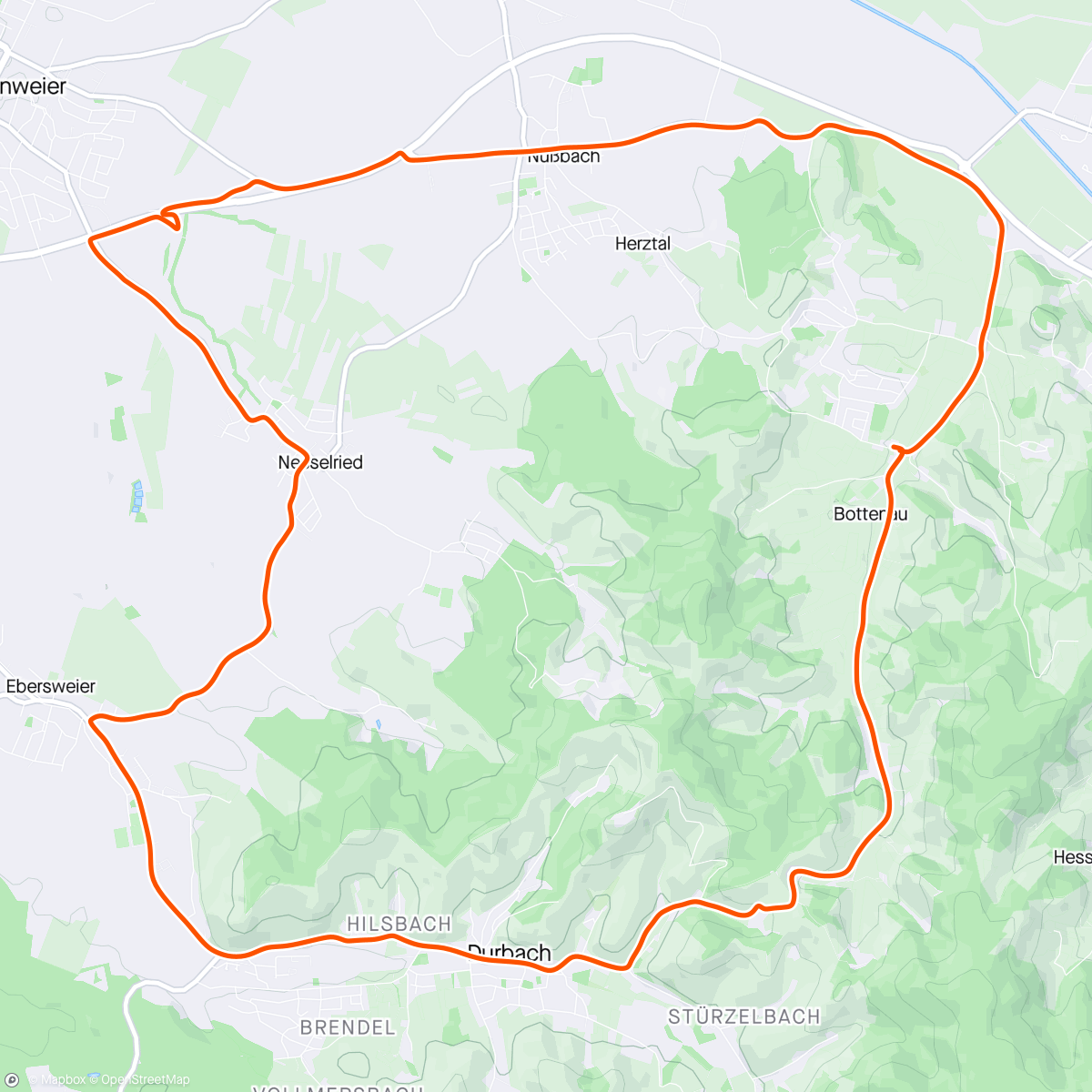 Map of the activity, Kurz raus zum Duschen 🌝