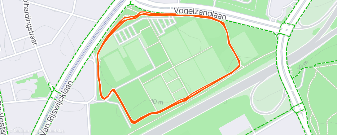 アクティビティ「Avondloop」の地図