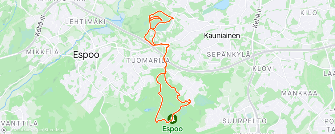 Map of the activity, Grani MTB Ride