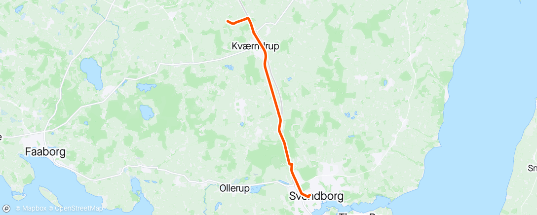 Map of the activity, Zone 2 træning