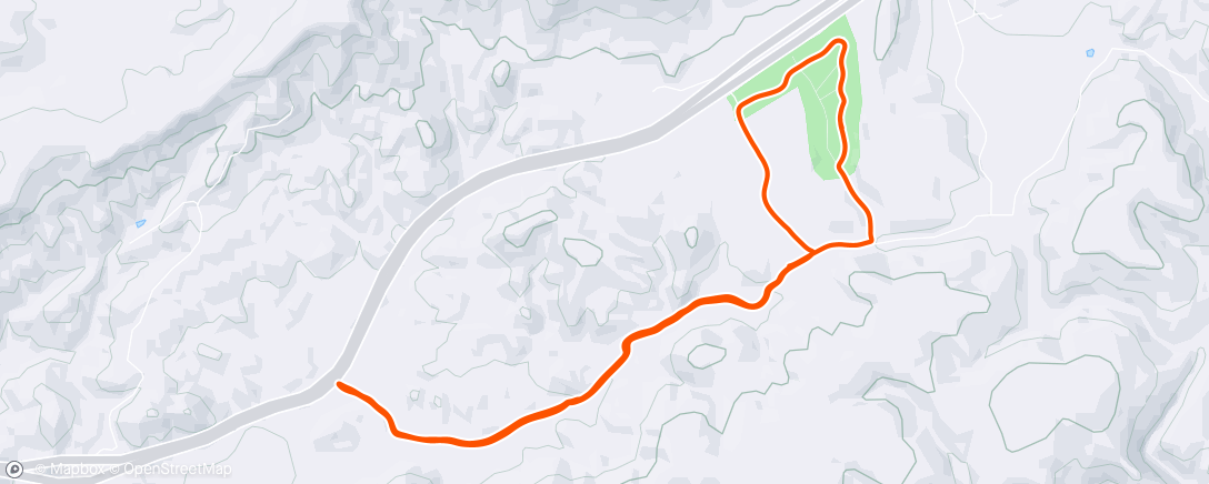 Map of the activity, Forest road shuffle