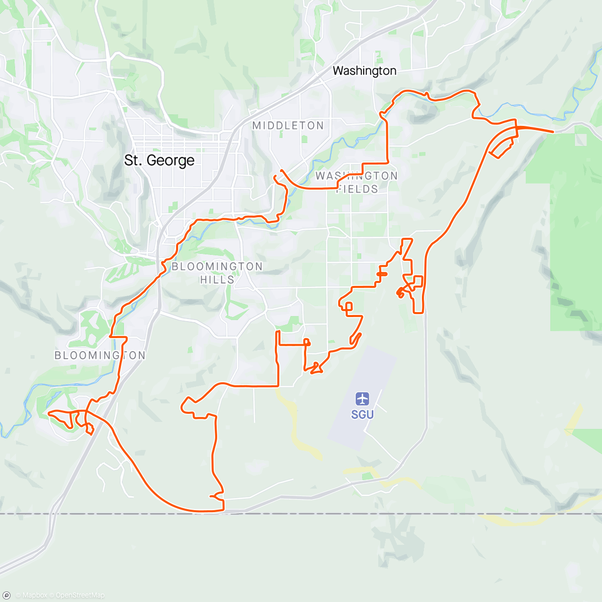 アクティビティ「05/24/2024 St. George, Utah」の地図