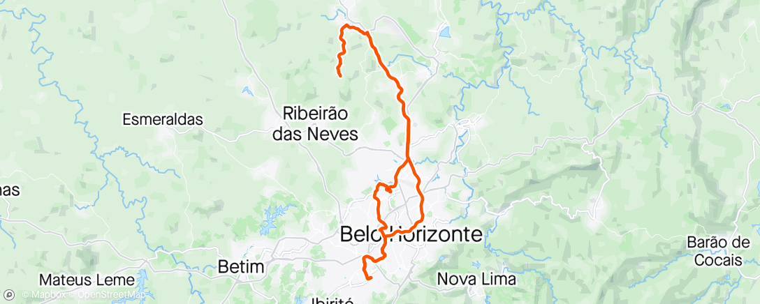 Map of the activity, Pedro Leopoldo, Bambuzal