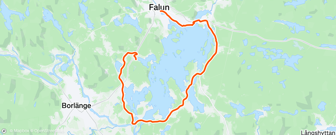 Map of the activity, Afternoon Ride