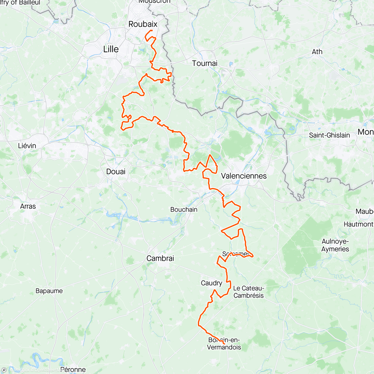 Karte der Aktivität „Paris-Roubaix!”