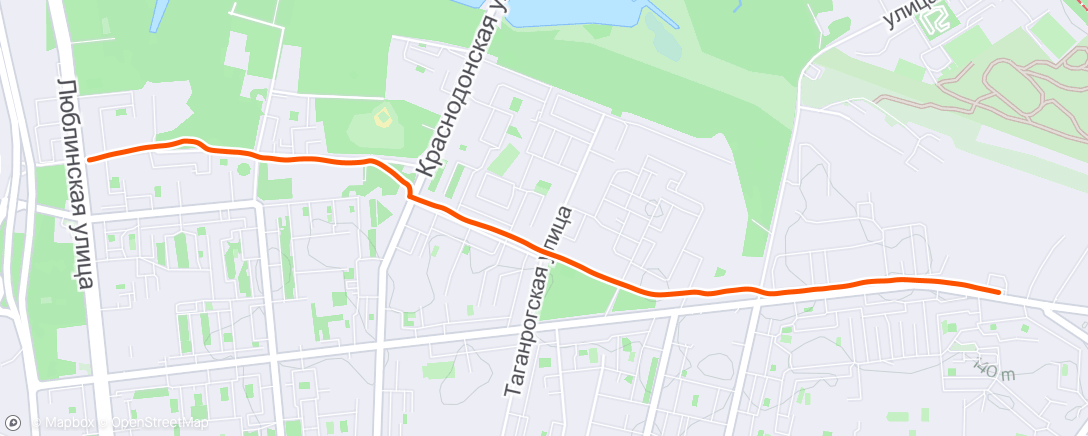 Map of the activity, Дневная прогулка