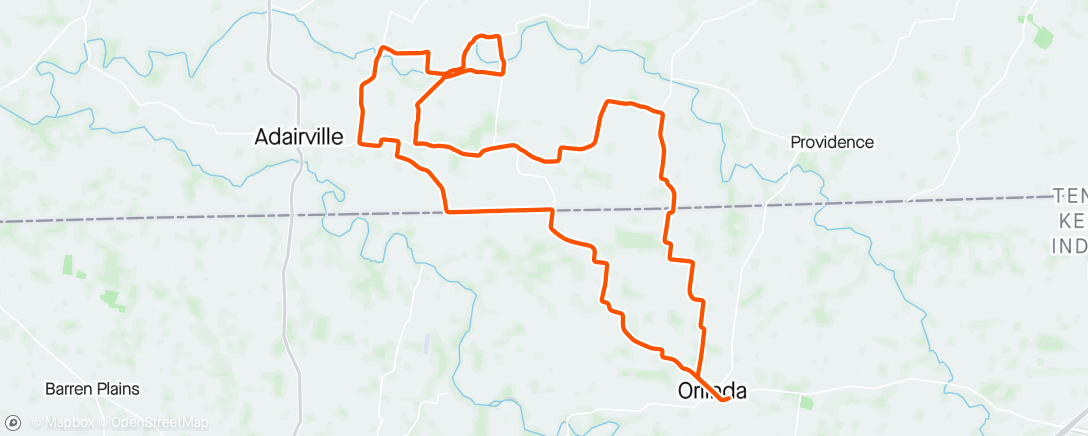 Map of the activity, FulGaz - Red River Ride