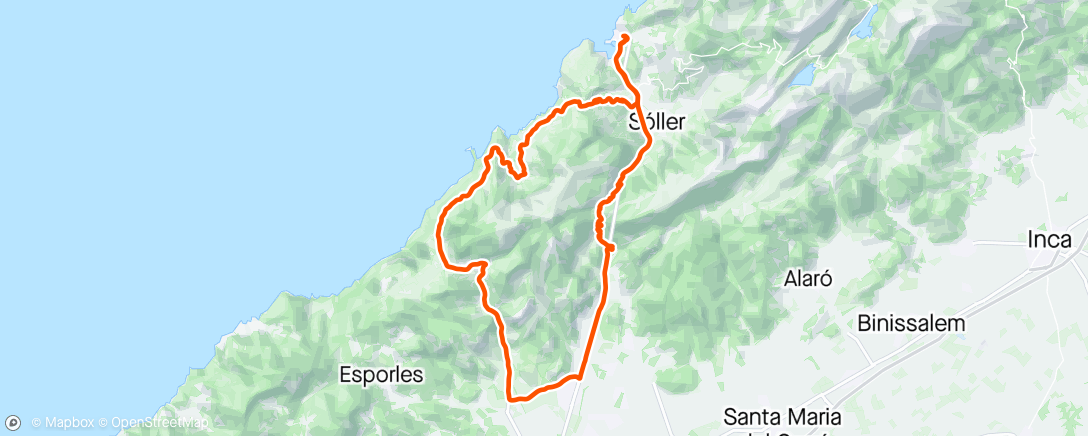 Map of the activity, Mallorca dag 8 - Valldemossa og Col de Soller ☀️ - varmere i dag 😂