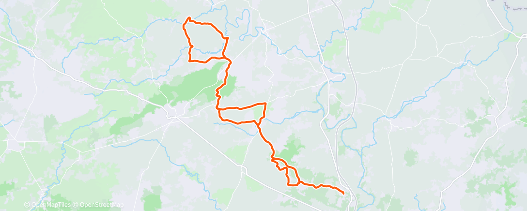 Map of the activity, Cyclisme