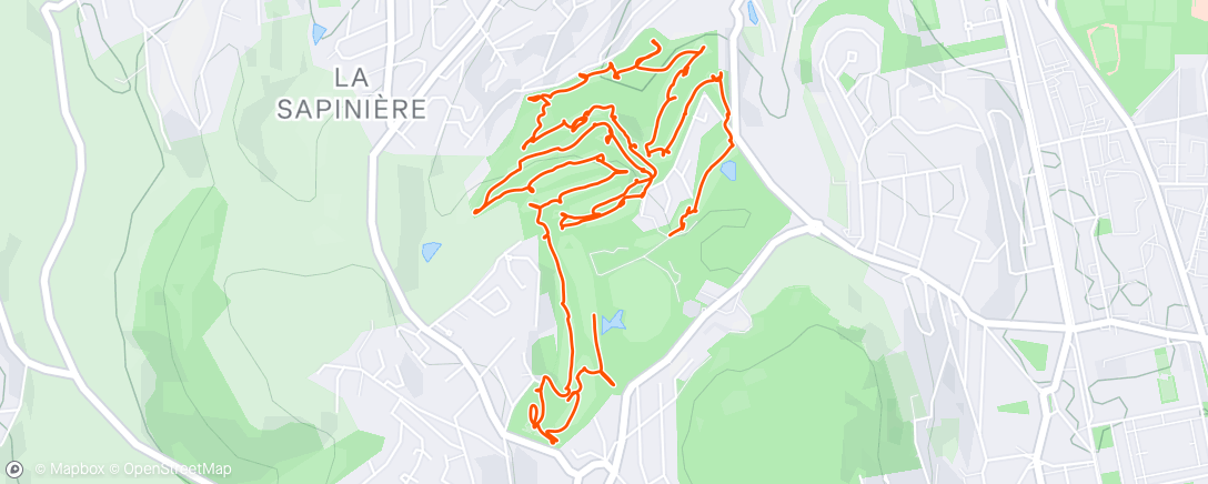 Map of the activity, Golf le matin
