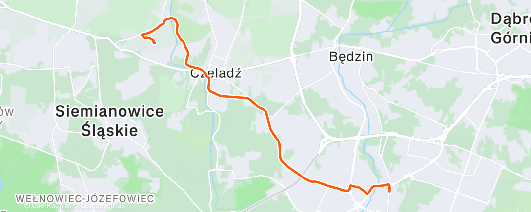 Map of the activity, Afternoon Ride