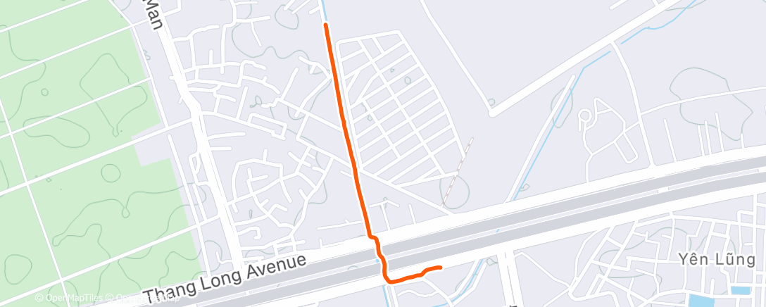 Карта физической активности (Evening Run)